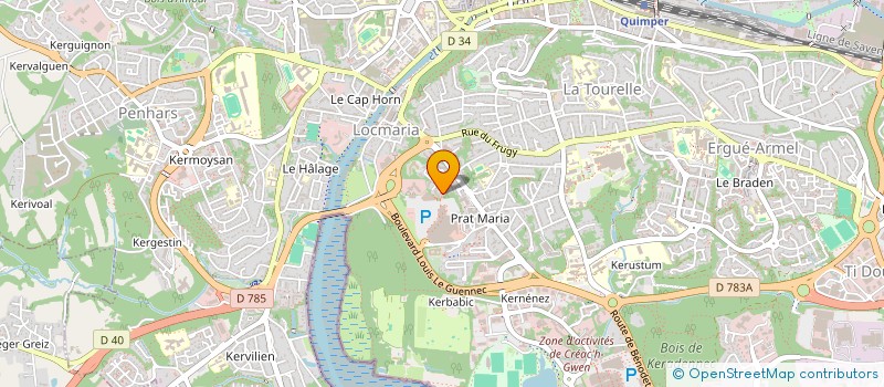 localisation de l'entreprise MONSIEUR MATTEO RISI  QUIMPER