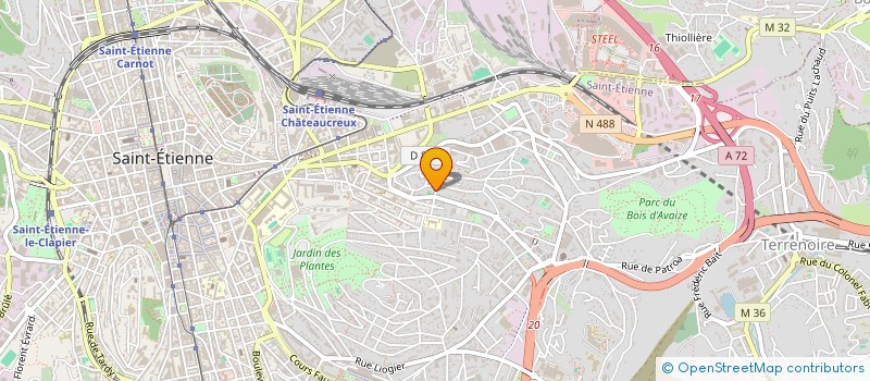 localisation de l'entreprise MONSIEUR MATTEO ROMANO FLAMIER  SAINT-ETIENNE