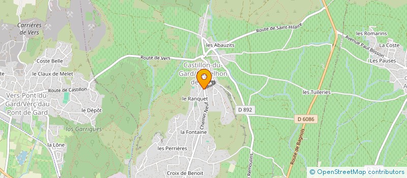 localisation de l'entreprise MONSIEUR MATTEO ROULLAND  CASTILLON-DU-GARD