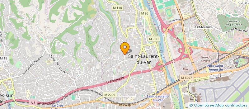 localisation de l'entreprise MONSIEUR MATTEO SAURA  SAINT-LAURENT-DU-VAR