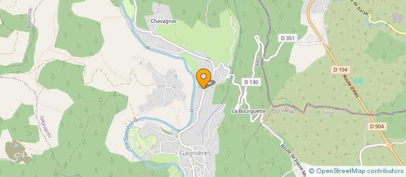 localisation de l'entreprise MONSIEUR MATTEO SERRE  GAGNIERES