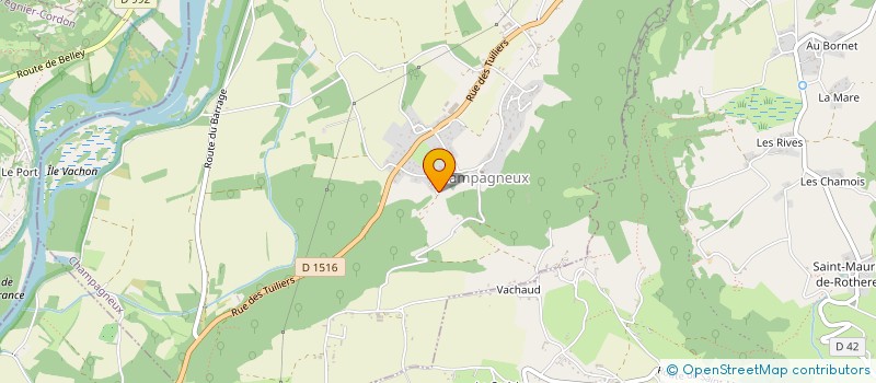 localisation de l'entreprise MONSIEUR MATTEO SIMOND  CHAMPAGNEUX