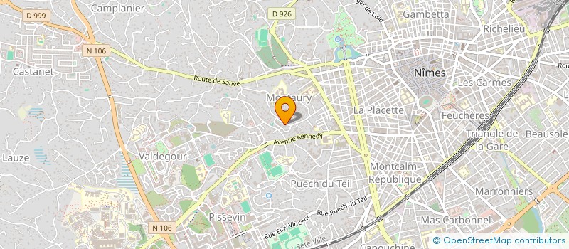 localisation de l'entreprise MONSIEUR MATTEO SIMONET  NIMES