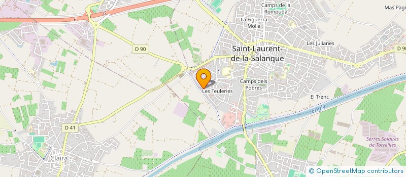 localisation de l'entreprise MONSIEUR MATTEO SPAGNOLI  SAINT-LAURENT-DE-LA-SALANQUE