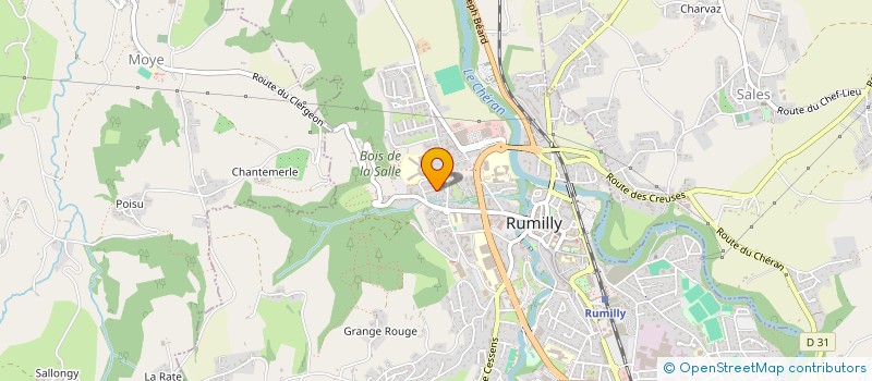 localisation de l'entreprise MONSIEUR MATTEO THEVENIAU  RUMILLY