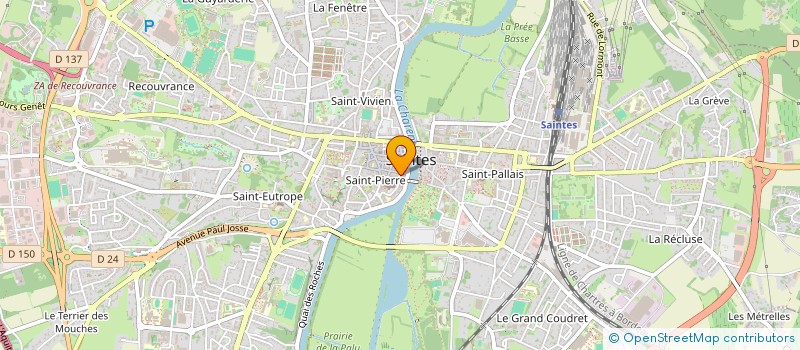 localisation de l'entreprise MONSIEUR MATTEO TRUJILLO  SAINTES