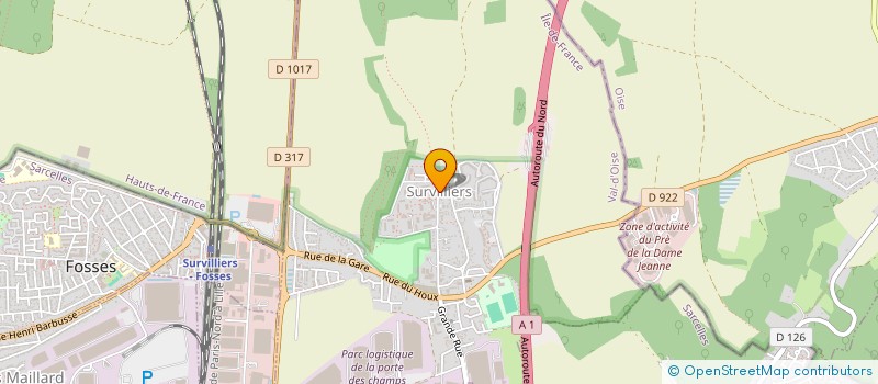 localisation de l'entreprise MONSIEUR MATTEO URBAN  SURVILLIERS