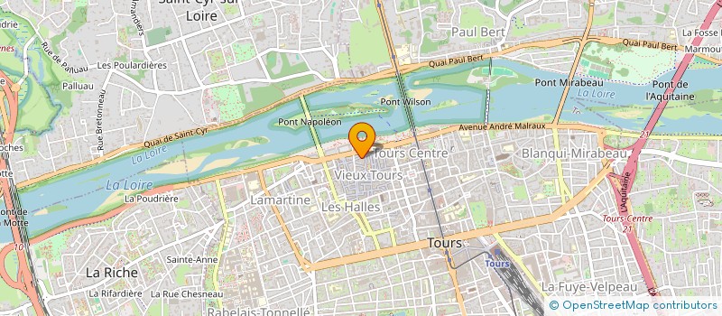 localisation de l'entreprise MONSIEUR MATTEO VIVIER  TOURS