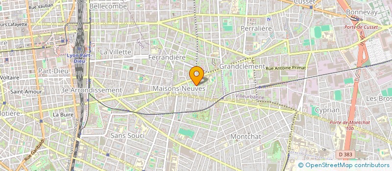 localisation de l'entreprise MONSIEUR MATTEW TRICHARD  VILLEURBANNE