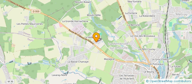 localisation de l'entreprise MONSIEUR MATTHEO DUBREUIL  LA MEMBROLLE-SUR-CHOISILLE