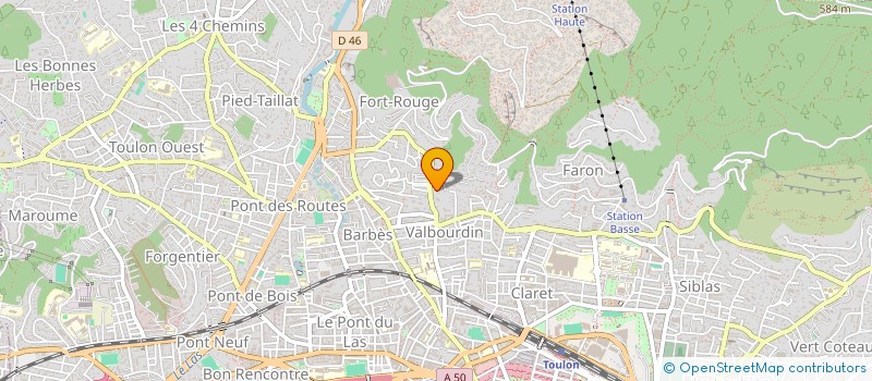 localisation de l'entreprise MONSIEUR MATTHEO VAILLANT  TOULON