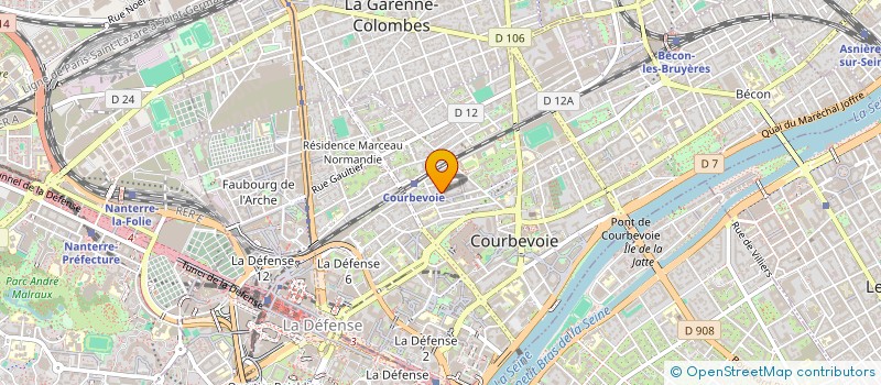 localisation de l'entreprise MONSIEUR MATTHEW EVANS à COURBEVOIE