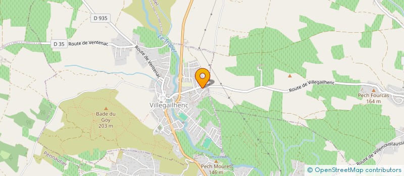 localisation de l'entreprise MONSIEUR MATTHEW HUAULT  VILLEGAILHENC