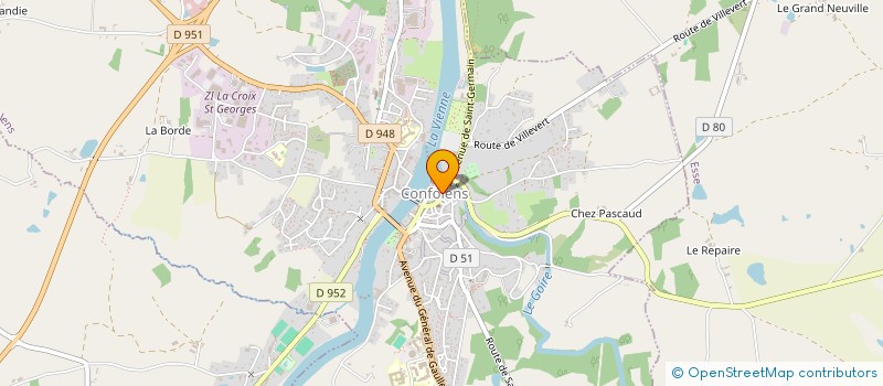 localisation de l'entreprise MONSIEUR MATTHEW JAMES IVENS  CONFOLENS