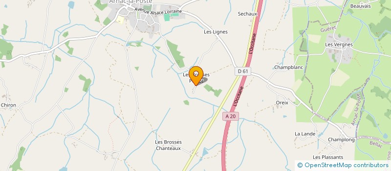 localisation de l'entreprise MONSIEUR MATTHEW JOHNSON à ARNAC-LA-POSTE