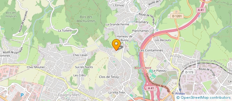 localisation de l'entreprise MONSIEUR MATTHEW LE CHEVALLIER  EPAGNY METZ-TESSY