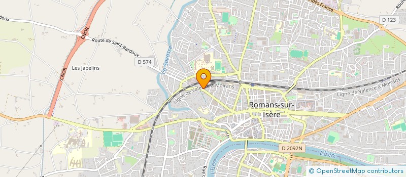 localisation de l'entreprise MONSIEUR MATTHEW PAMART  ROMANS-SUR-ISERE