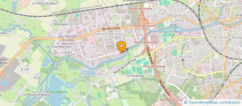 localisation de l'entreprise MONSIEUR MATTHEW PAUL TUNNICLIFFE  RENNES