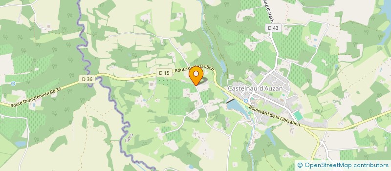 localisation de l'entreprise MONSIEUR MATTHEW REGAN  CASTELNAU D'AUZAN LABARRERE