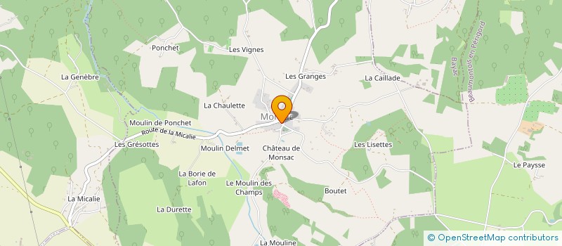 localisation de l'entreprise MONSIEUR MATTHEW STRAUSS  BEAUMONTOIS EN PERIGORD