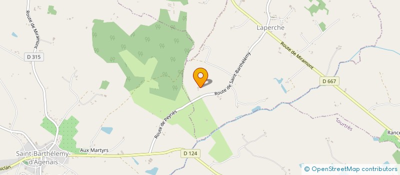 localisation de l'entreprise MONSIEUR MATTHEW TERVET  LAPERCHE