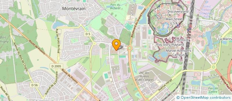 localisation de l'entreprise MONSIEUR MATTHEW THOMAS  MONTEVRAIN