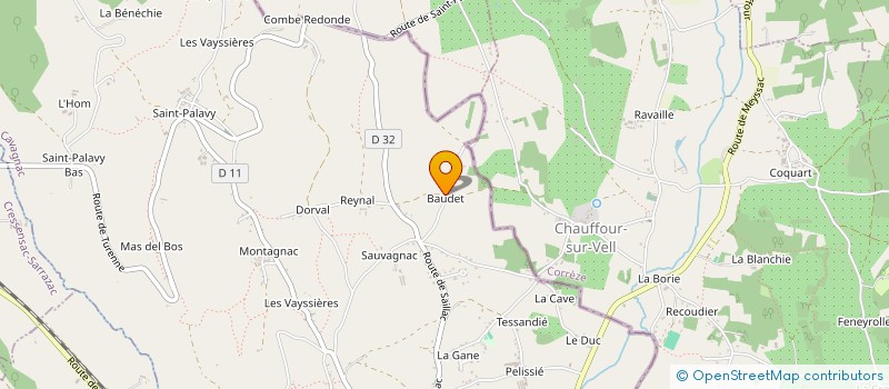 localisation de l'entreprise MONSIEUR MATTHIAS BILLARD  CAVAGNAC