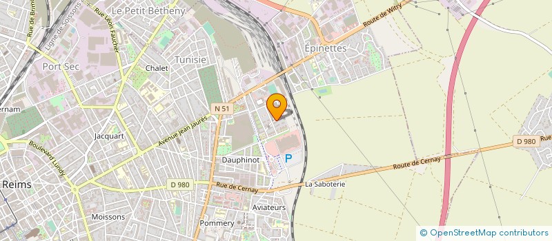 localisation de l'entreprise MONSIEUR MATTHIAS BOUCHE  REIMS