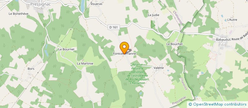 localisation de l'entreprise MONSIEUR MATTHIAS BOUCHERON à PRESSIGNAC