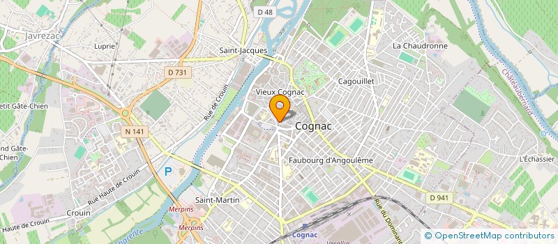 localisation de l'entreprise MONSIEUR MATTHIAS CARTEGNIE à COGNAC