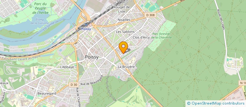 localisation de l'entreprise MONSIEUR MATTHIAS CARVALHO  POISSY