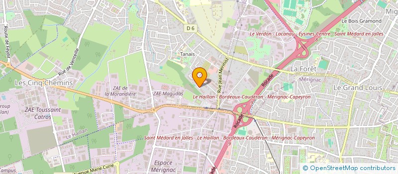 localisation de l'entreprise MONSIEUR MATTHIAS COCHARD à LE HAILLAN