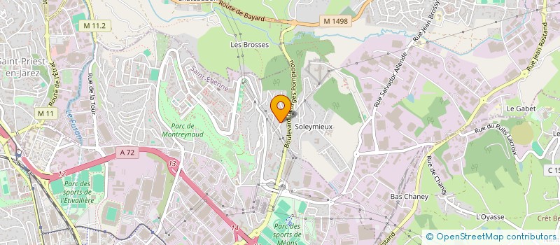 localisation de l'entreprise MONSIEUR MATTHIAS COLLIN  SAINT-ETIENNE