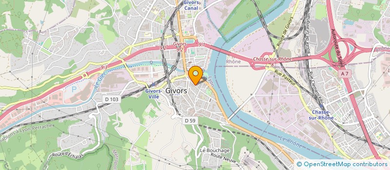 localisation de l'entreprise MONSIEUR MATTHIAS CROUZET  GIVORS