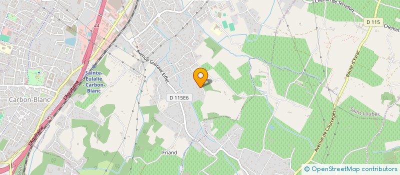 localisation de l'entreprise MONSIEUR MATTHIAS DELPLANQUE  SAINTE-EULALIE