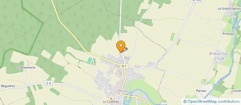 localisation de l'entreprise MONSIEUR MATTHIAS DESLANDE  CHIZE