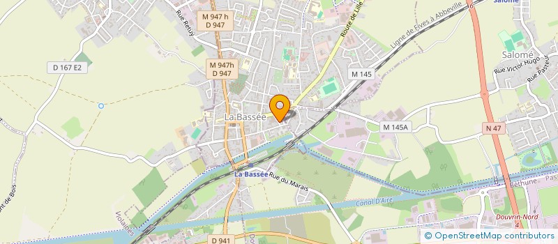 localisation de l'entreprise MONSIEUR MATTHIAS DION  LA BASSEE