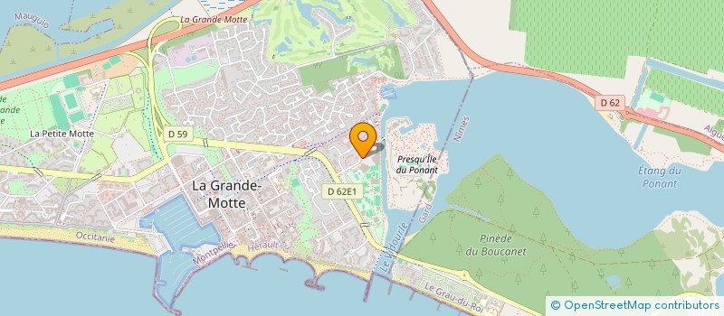 localisation de l'entreprise MONSIEUR MATTHIAS DONADIC  LA GRANDE-MOTTE