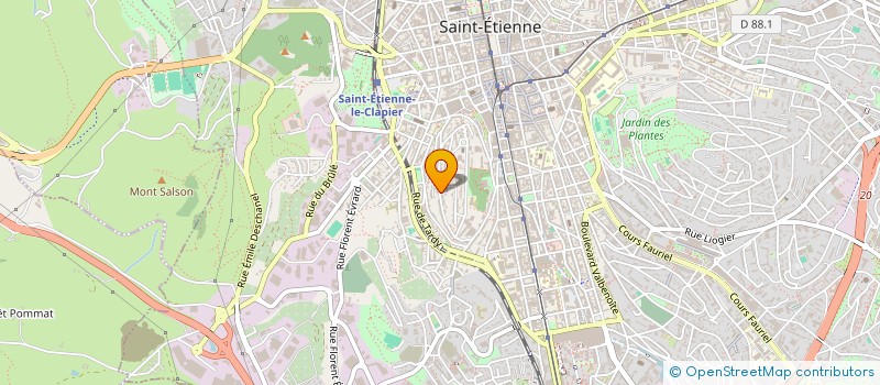 localisation de l'entreprise MONSIEUR MATTHIAS DORIN  SAINT-ETIENNE