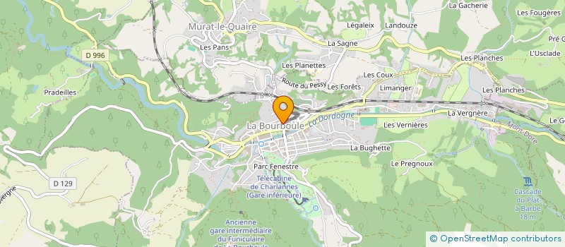 localisation de l'entreprise MONSIEUR MATTHIAS DOS SANTOS  LA BOURBOULE