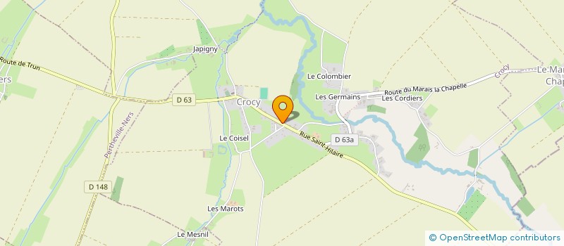 localisation de l'entreprise MONSIEUR MATTHIAS DUFAY  CROCY