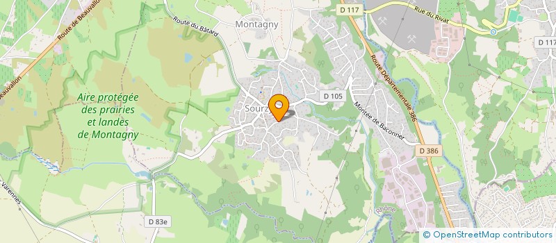 localisation de l'entreprise MONSIEUR MATTHIAS FERRET  MONTAGNY