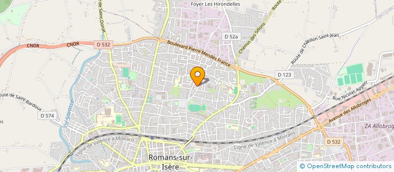 localisation de l'entreprise MONSIEUR MATTHIAS FERRIEUX  ROMANS-SUR-ISERE