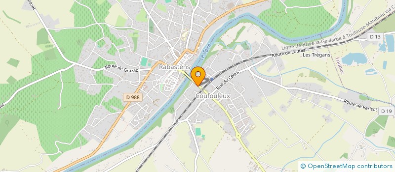 localisation de l'entreprise MONSIEUR MATTHIAS GAYRAUD  COUFOULEUX