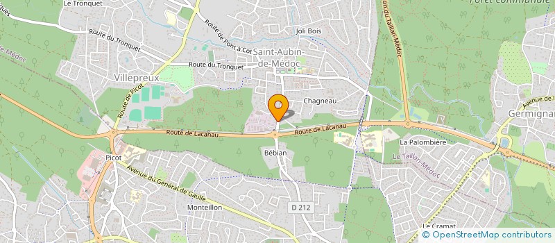 localisation de l'entreprise MONSIEUR MATTHIAS GOUVRION  SAINT-AUBIN-DE-MEDOC