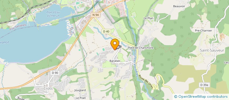localisation de l'entreprise MONSIEUR MATTHIAS GUERREIRO à BARATIER