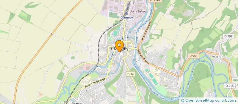 localisation de l'entreprise MONSIEUR MATTHIAS GUIBERT  CLAMECY