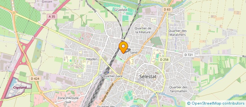 localisation de l'entreprise MONSIEUR MATTHIAS HEIM  SELESTAT