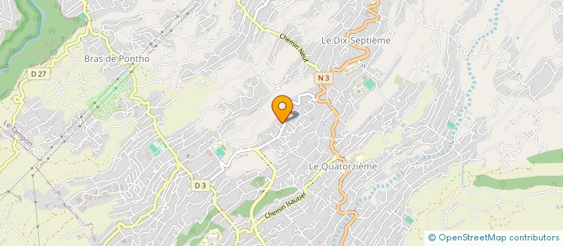 localisation de l'entreprise MONSIEUR MATTHIAS LAURET  LE TAMPON