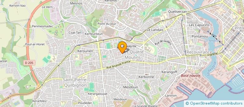 localisation de l'entreprise MONSIEUR MATTHIAS LAVIGNE  BREST